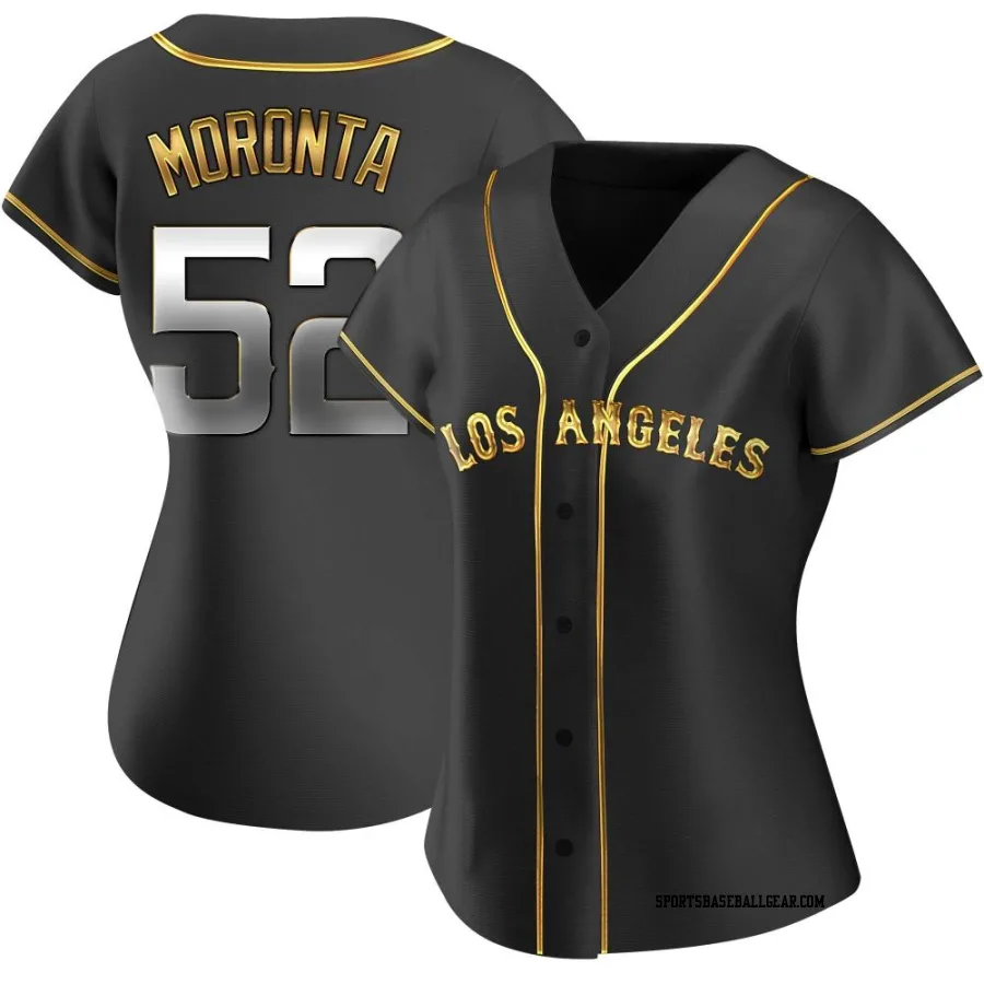 Reyes Moronta Women's Los Angeles Angels Black Golden Replica Alternate Jersey