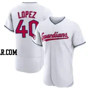 Reynaldo Lopez Men's Cleveland Guardians White Authentic Home Jersey