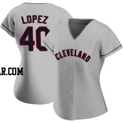 Reynaldo Lopez Women's Cleveland Guardians Gray Authentic Road Jersey