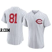 Rhett Lowder Men's Cincinnati Reds White Authentic 2022 Field Of Dreams Jersey