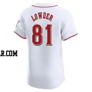 Rhett Lowder Men's Cincinnati Reds White Elite Home Jersey