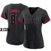 Rhett Lowder Women's Cincinnati Reds Black Authentic 2023 City Connect Jersey