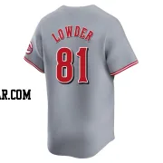 Rhett Lowder Youth Cincinnati Reds Gray Limited Away Jersey