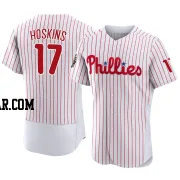 Rhys Hoskins Men's Philadelphia Phillies White Authentic 2022 World Series Home Jersey