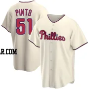 Ricardo Pinto Youth Philadelphia Phillies Cream Replica Alternate Jersey