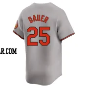 Rich Dauer Men's Baltimore Orioles Gray Limited Road Jersey