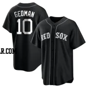 Rich Gedman Youth Boston Red Sox Black/White Replica Jersey