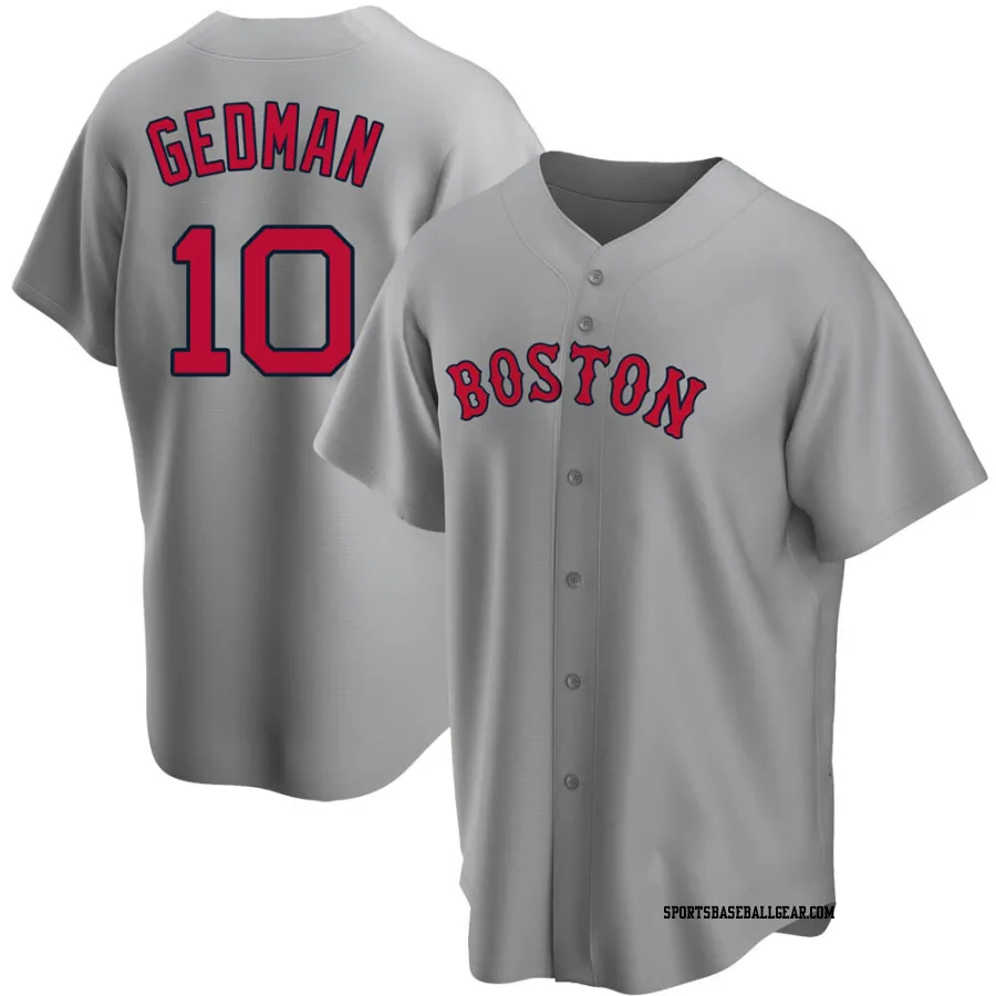 Rich Gedman Youth Boston Red Sox Gray Replica Road Jersey