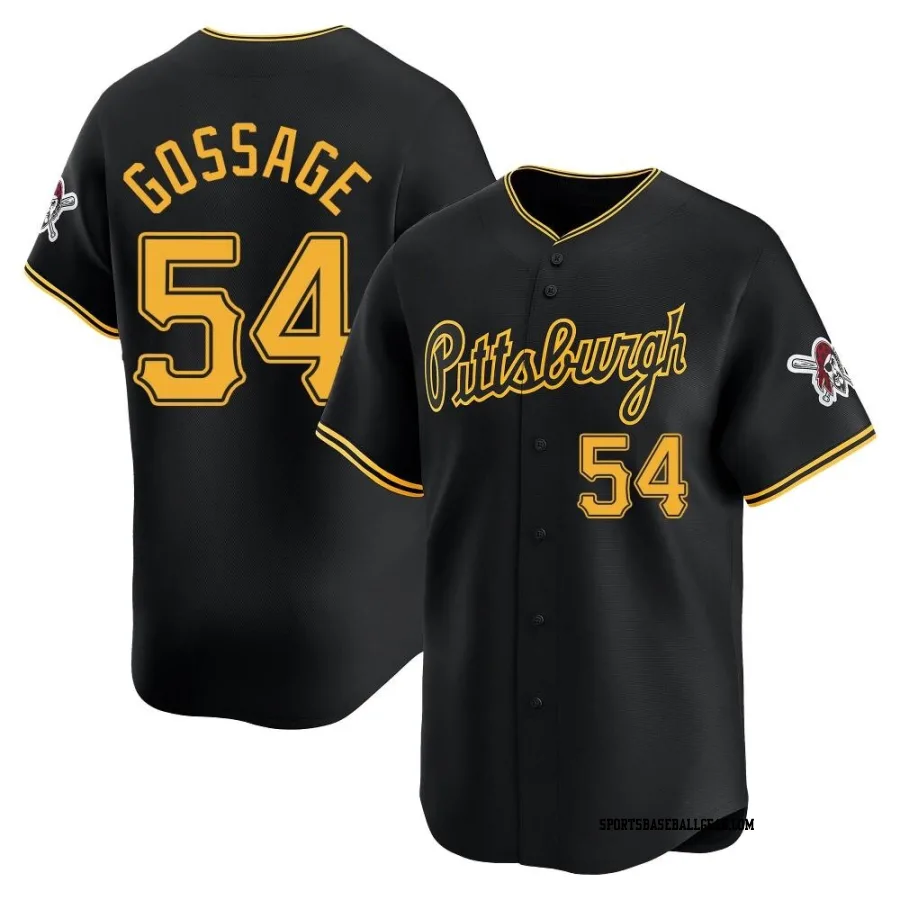 Rich Gossage Youth Pittsburgh Pirates Black Limited Alternate Jersey