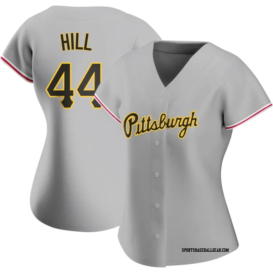 Rich Hill Women's Pittsburgh Pirates Gray Authentic Road Jersey