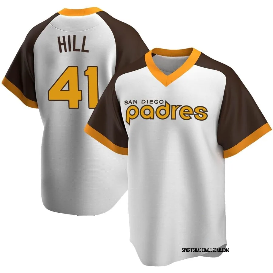 Rich Hill Youth San Diego Padres White Replica Home Cooperstown Collection Jersey