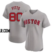 Richard Fitts Men's Boston Red Sox Gray Elite Road Jersey