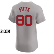 Richard Fitts Men's Boston Red Sox Gray Elite Road Jersey