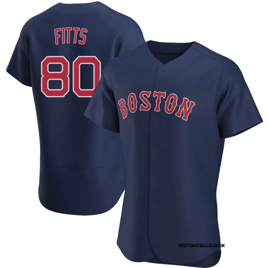 Richard Fitts Men's Boston Red Sox Navy Authentic Alternate Jersey