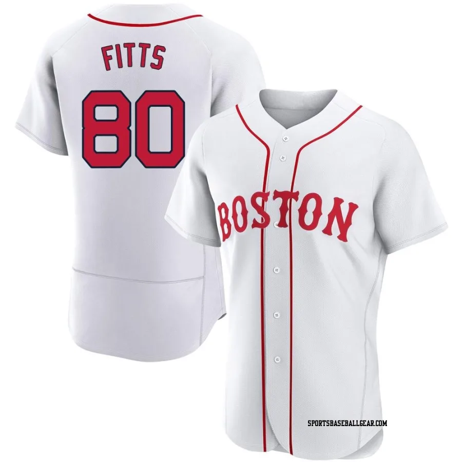 Richard Fitts Men's Boston Red Sox White Authentic 2021 Patriots' Day Jersey