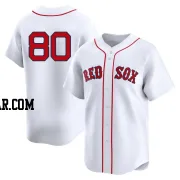 Richard Fitts Men's Boston Red Sox White Limited 2nd Home Jersey