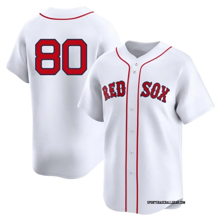 Richard Fitts Men's Boston Red Sox White Limited 2nd Home Jersey