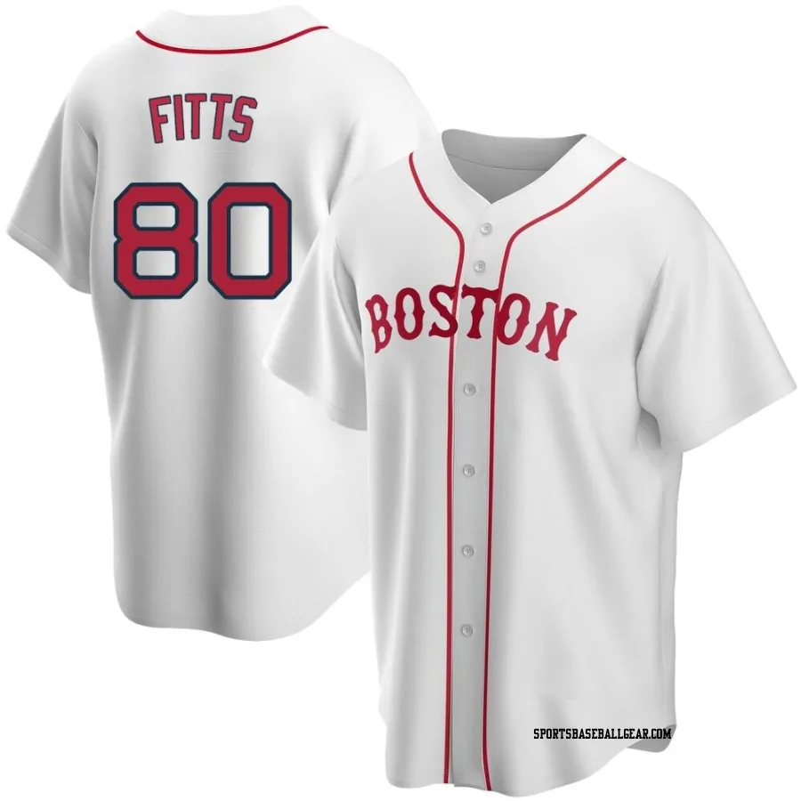 Richard Fitts Men's Boston Red Sox White Replica Alternate Jersey