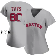 Richard Fitts Women's Boston Red Sox Gray Authentic Road Jersey