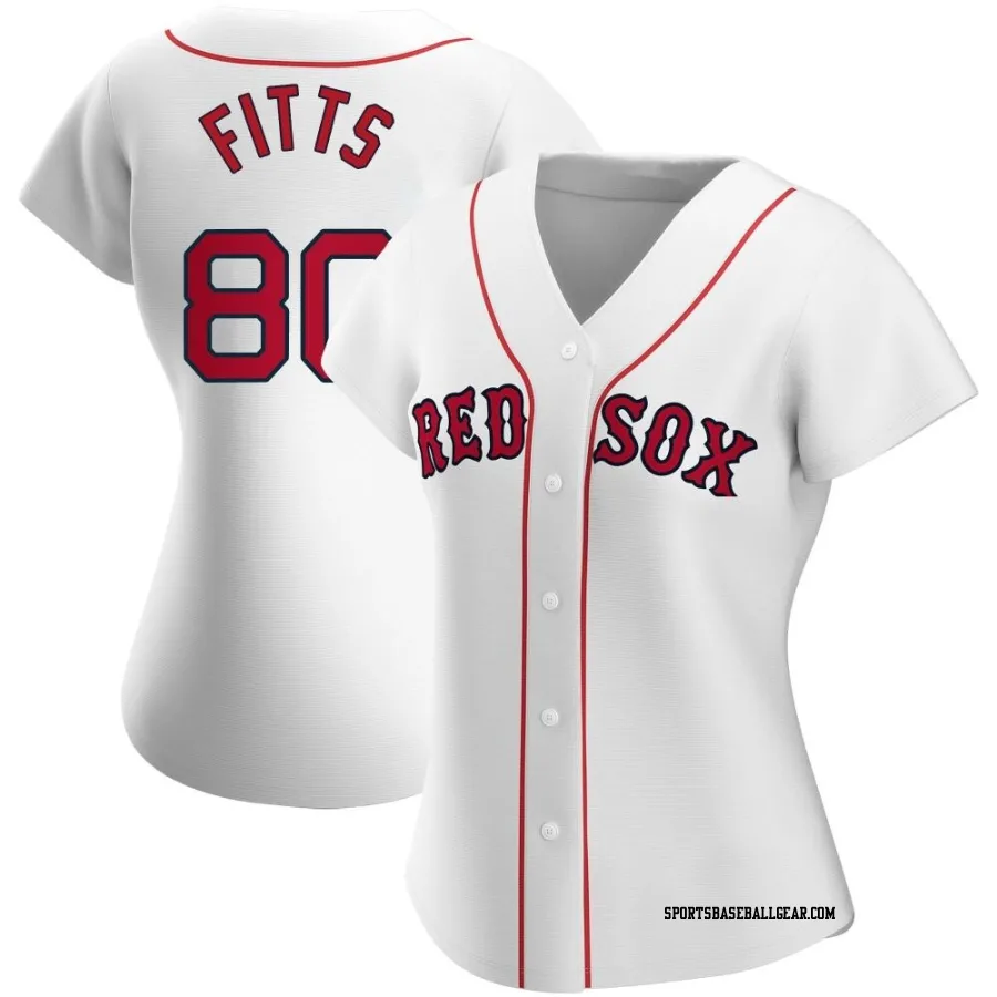 Richard Fitts Women's Boston Red Sox White Authentic Home Jersey