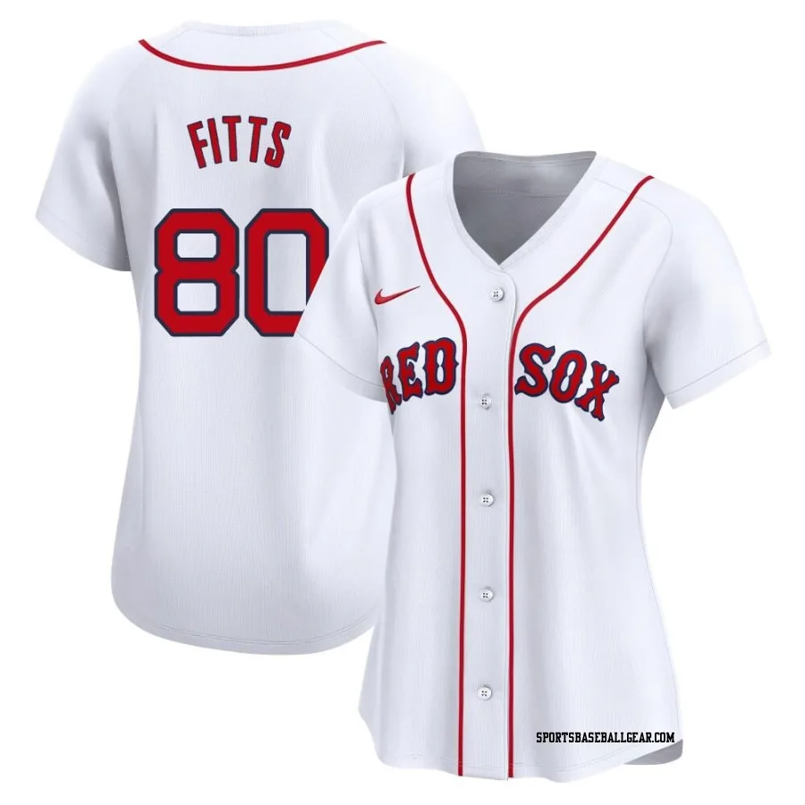 Richard Fitts Women's Boston Red Sox White Limited Home Jersey