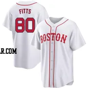 Richard Fitts Youth Boston Red Sox White Replica 2021 Patriots' Day Jersey