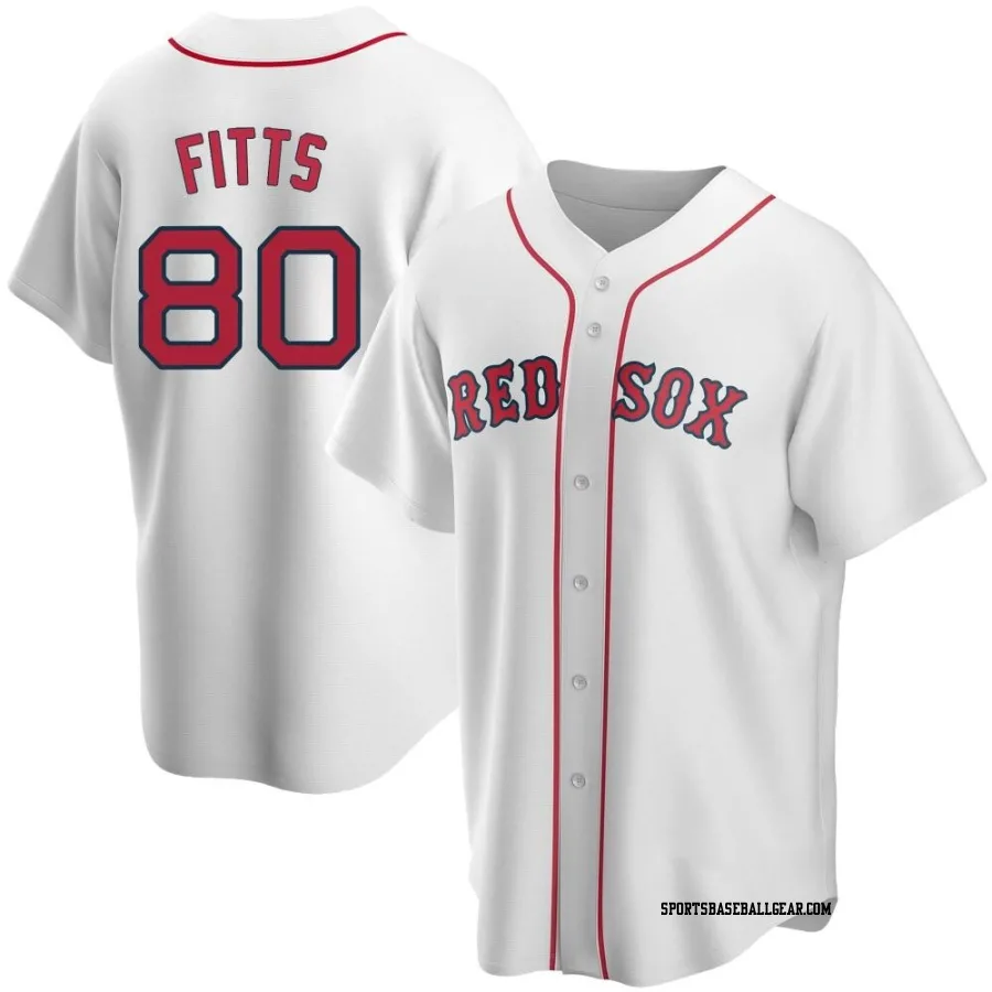 Richard Fitts Youth Boston Red Sox White Replica Home Jersey