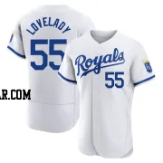 Richard Lovelady Men's Kansas City Royals White Authentic 2022 Home Jersey