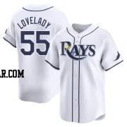 Richard Lovelady Men's Tampa Bay Rays White Limited Home Jersey