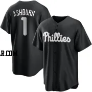 Richie Ashburn Men's Philadelphia Phillies Black/White Replica Jersey