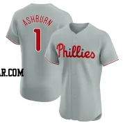 Richie Ashburn Men's Philadelphia Phillies Gray Elite Road Jersey