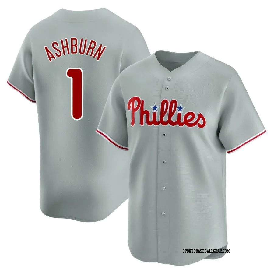 Richie Ashburn Men's Philadelphia Phillies Gray Limited Away Jersey