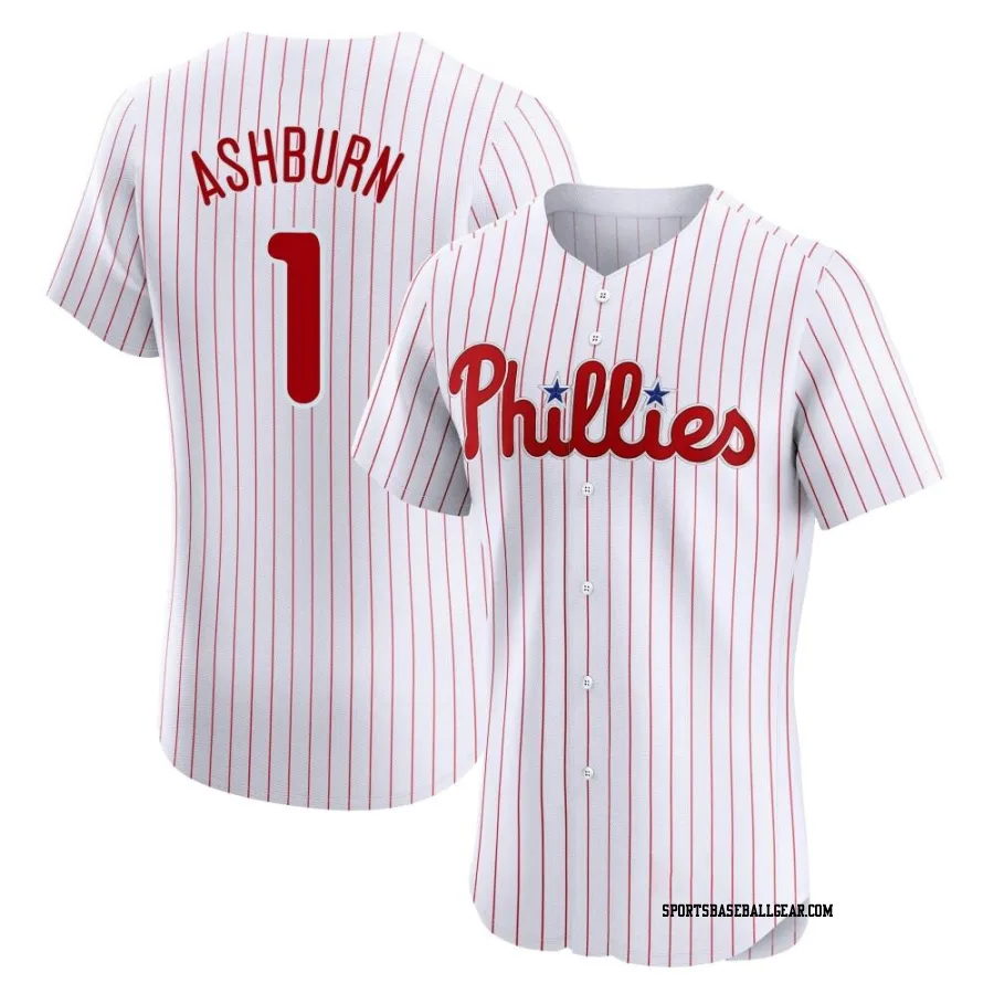 Richie Ashburn Men's Philadelphia Phillies White Elite Home Jersey