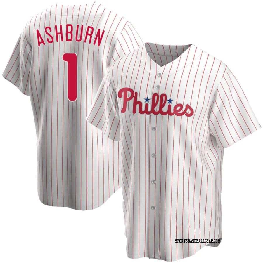 Richie Ashburn Men's Philadelphia Phillies White Replica Home Jersey