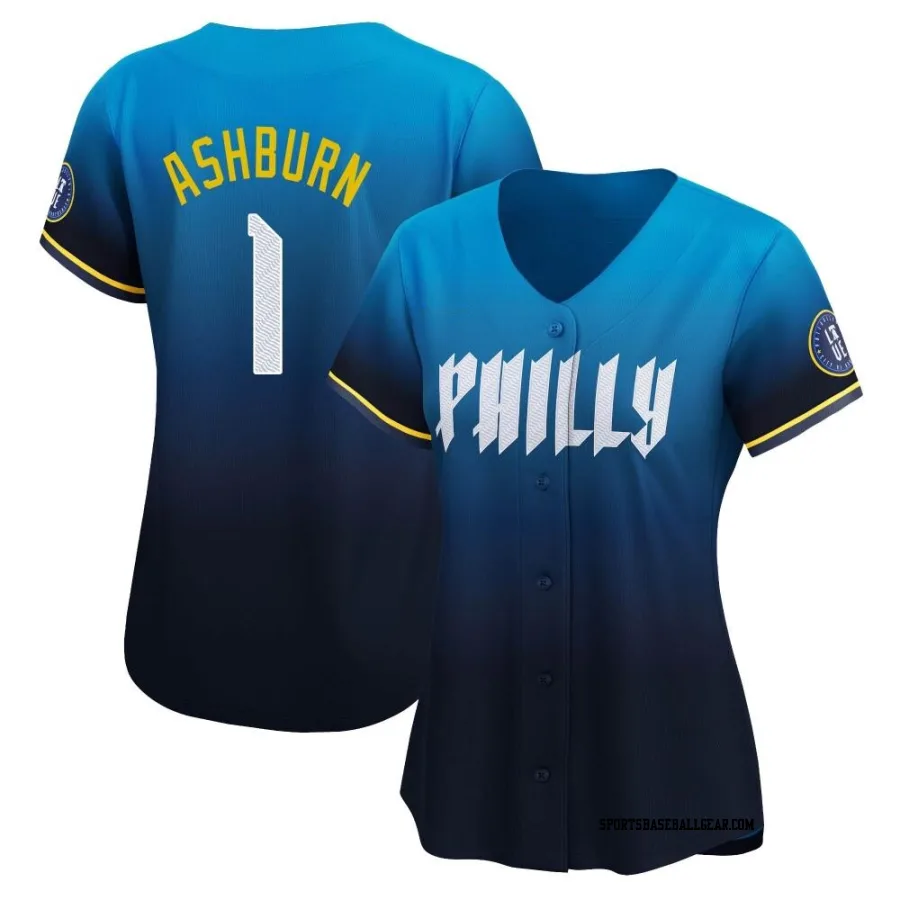 Richie Ashburn Women's Philadelphia Phillies Blue Limited 2024 City Connect Jersey