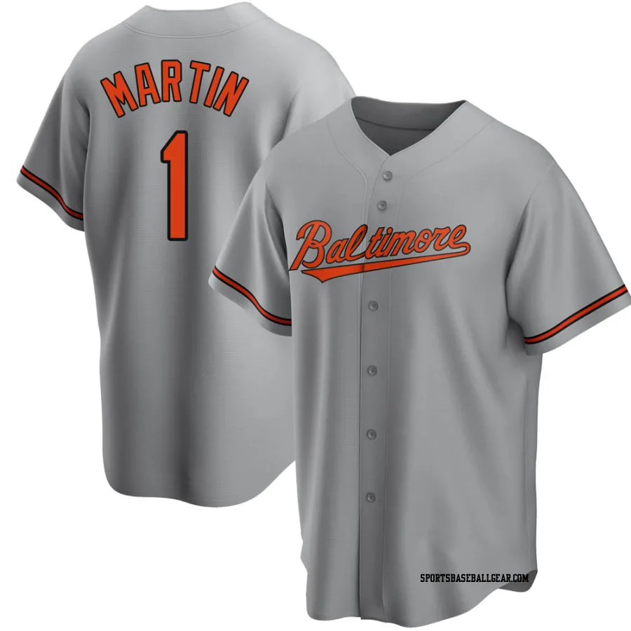 Richie Martin Men's Baltimore Orioles Gray Replica Road Jersey