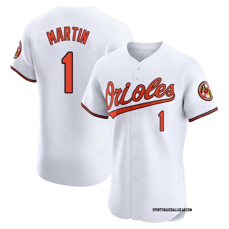 Richie Martin Men's Baltimore Orioles White Elite Home Jersey