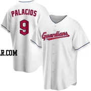 Richie Palacios Men's Cleveland Guardians White Replica Home Jersey