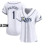 Richie Palacios Women's Tampa Bay Rays White Limited Home Jersey