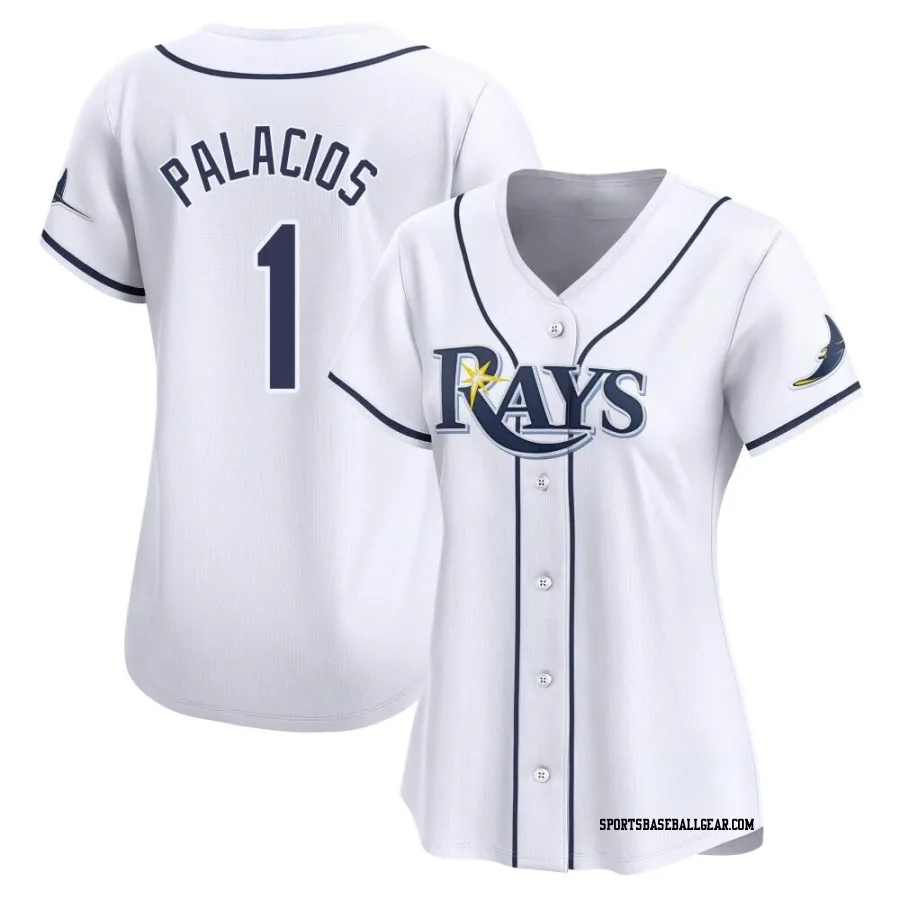 Richie Palacios Women's Tampa Bay Rays White Limited Home Jersey