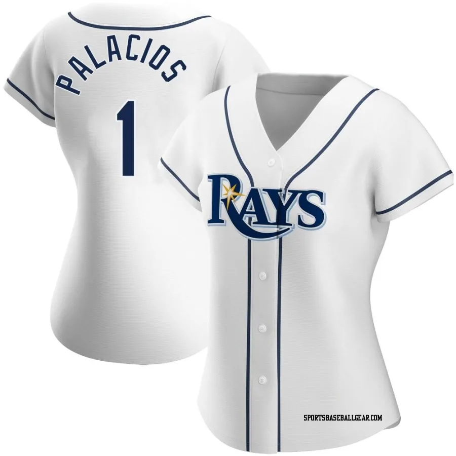 Richie Palacios Women's Tampa Bay Rays White Replica Home Jersey