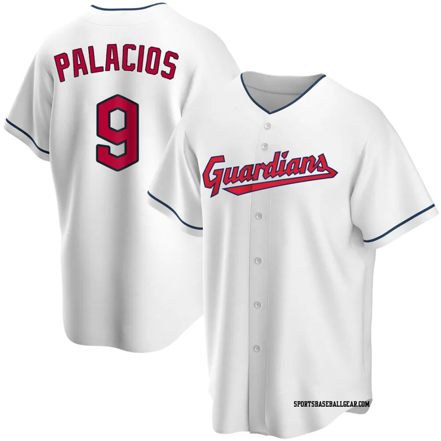 Richie Palacios Youth Cleveland Guardians White Replica Home Jersey