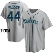 Richie Sexson Men's Seattle Mariners Gray Replica Road Jersey