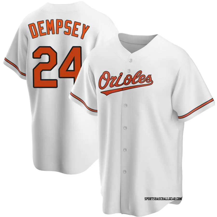 Rick Dempsey Men's Baltimore Orioles White Replica Home Jersey