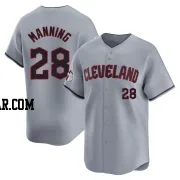 Rick Manning Men's Cleveland Guardians Gray Limited Road Jersey