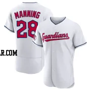 Rick Manning Men's Cleveland Guardians White Authentic Home Jersey