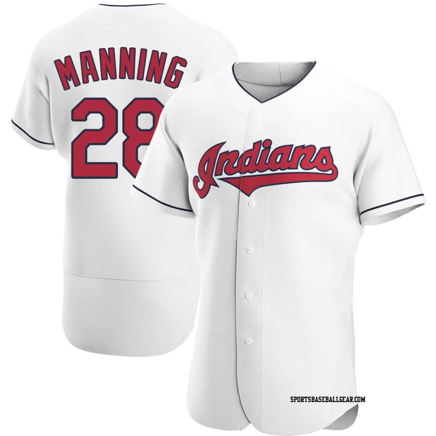 Rick Manning Men's Cleveland Guardians White Authentic Home Jersey