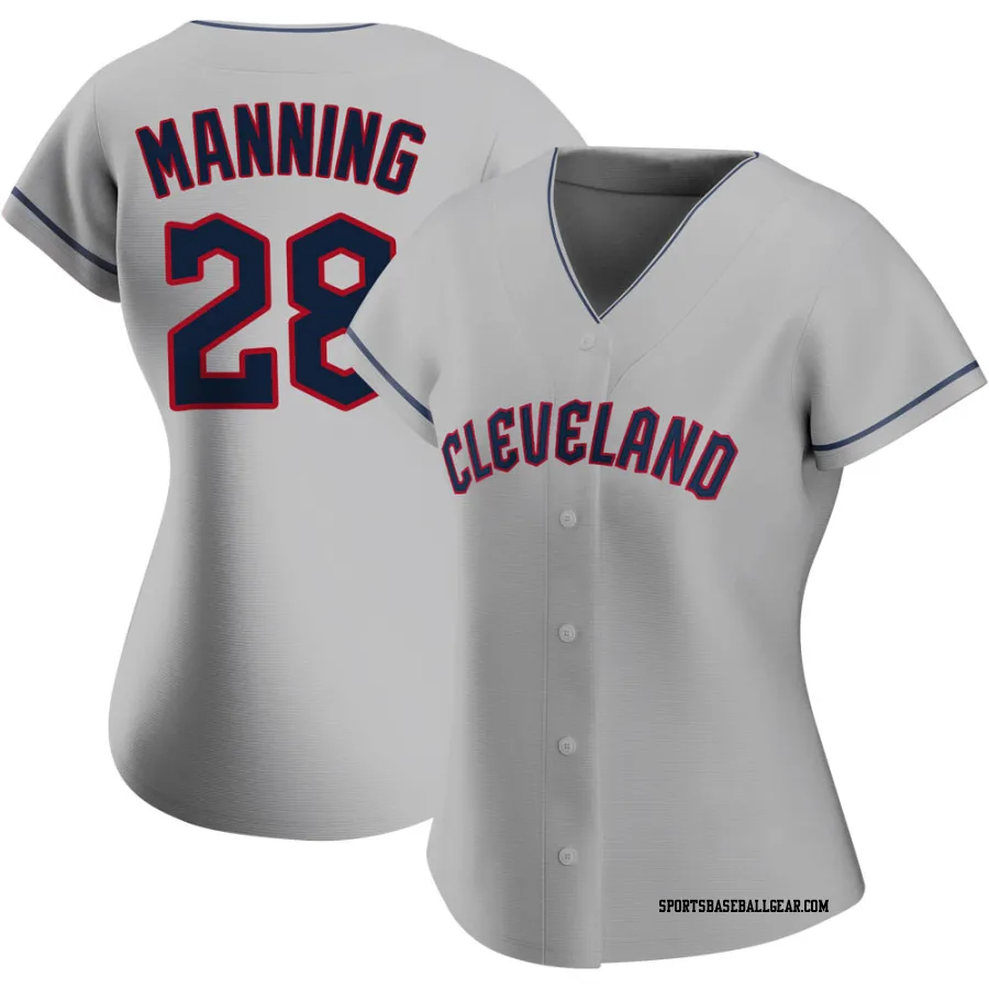 Rick Manning Women's Cleveland Guardians Gray Authentic Road Jersey