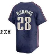 Rick Manning Youth Cleveland Guardians Navy Limited 2024 City Connect Jersey