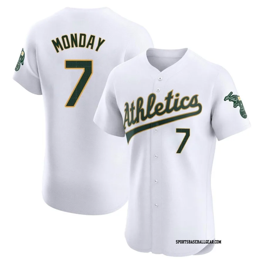 Rick Monday Men's Oakland Athletics White Elite Home Jersey